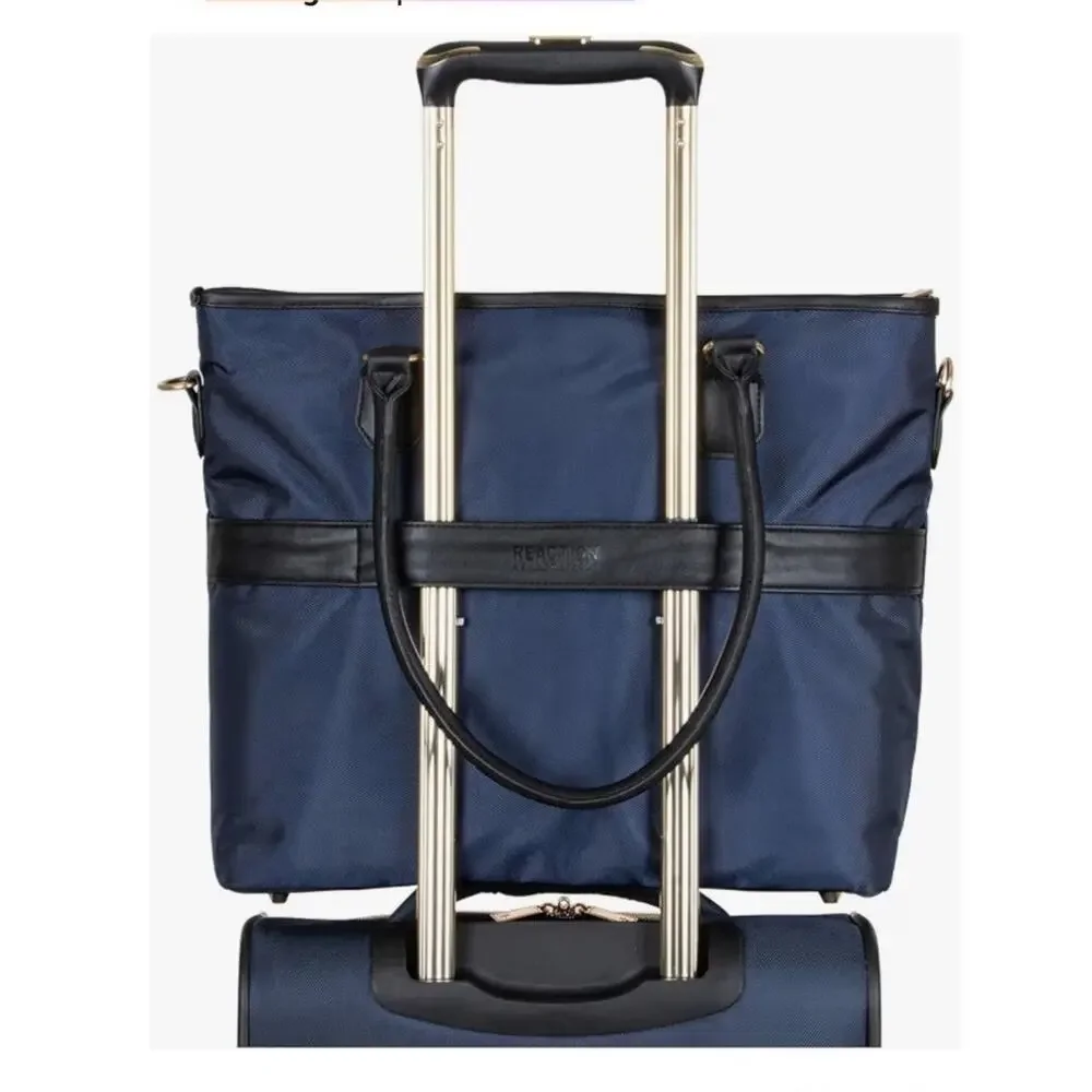 Kenneth Cole Reaction Chelsea Chevron Navy Blue 15